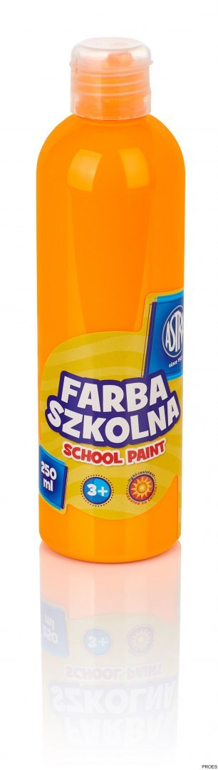 Farba szkolna Astra 250 ml - fluorescencyjna pomarańczowa, 301217030