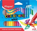 Kredki COLORPEPS świecowe 18 kolorów 861012 MAPED