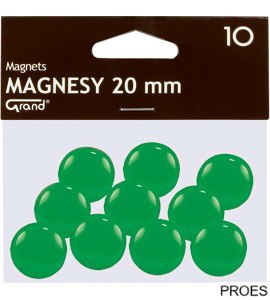 Magnes 20mm GRAND zielone 10 szt 130-1692