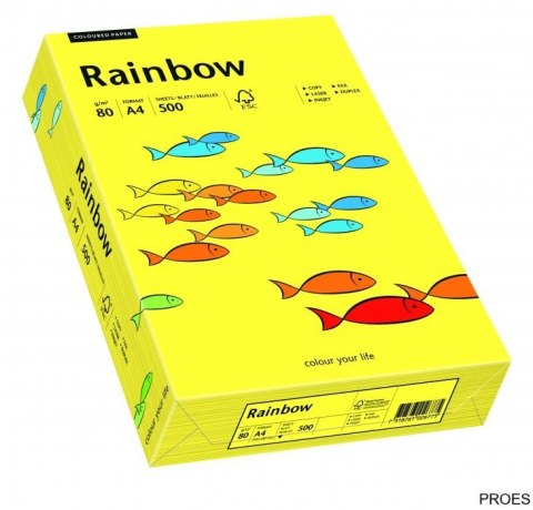 Papier xero kolorowy RAINBOW słonecznożółty 80g R14 88042319