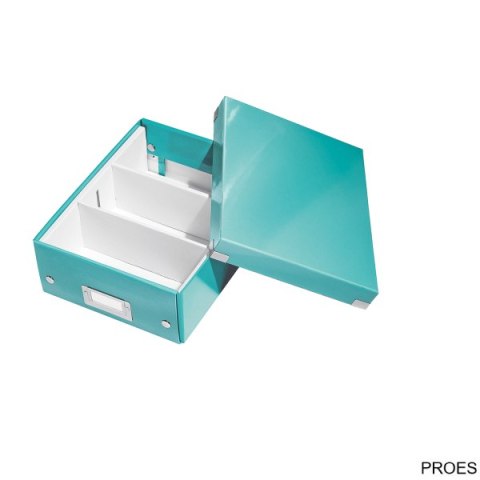 Pudełko z przegródkami LEITZ C&S małe turkusowe 60570051 Pudełko z przegródkami LEITZ C&S małe turkusowe 60570051
