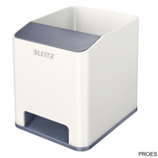 Kubek na długopisy LEITZ WOW biały ze wzmacniaczem dźwięku 53631001