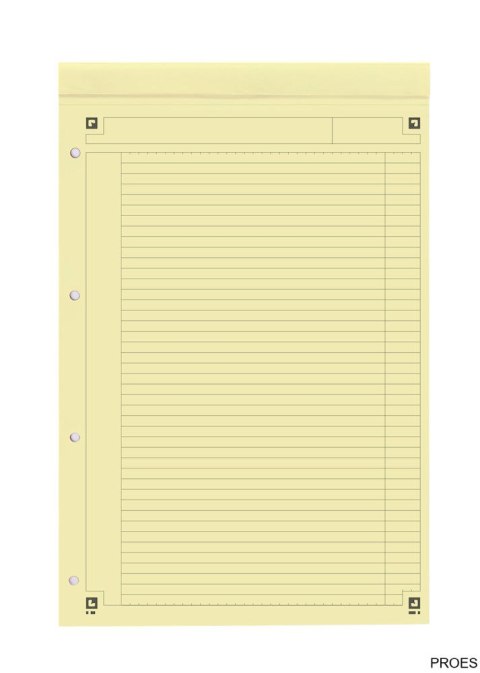 Notatnik A4+ 80k linia żółty OXFORD Notepad International 100100101