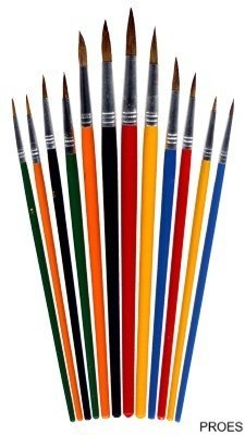 Pędzle 252 okrągłe 12 szt. rozm. 1-12, 12 szt. GRAND 170-1419