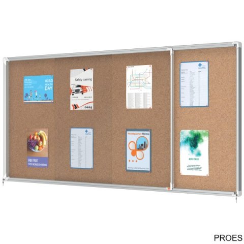 Gablota korkowa Nobo Premium Plus 27xA4 (drzwiczki przesówne) 1915333 Gablota korkowa Nobo Premium Plus 27xA4 (drzwiczki przesówne) 1915333