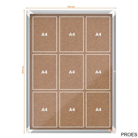 Gablota korkowa wewnętrzna Nobo Premium Plus 9xA4 1902564