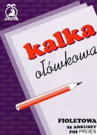 Kalka ołówkowa A4 25ark. DELFIN