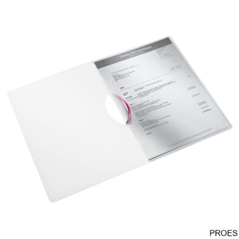Skoroszyt z klipem LEITZ WOW różowy 41850023 Skoroszyt z klipem LEITZ WOW różowy 41850023