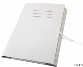 Teczka A4 wiązana biała INTERDRUK *9276