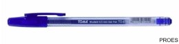 Długopis żelowy STUDENT, końcówka fine 0,5mm, niebieski TO-071 Toma