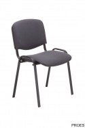 Krzesło konferencyjne ISO black C73 szaro-czarny NOWY STYL