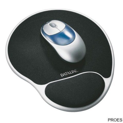 Podkładka żelowa pod mysz czarno-srebrna ESSELTE 67038 Podkładka żelowa pod mysz czarno-srebrna ESSELTE 67038