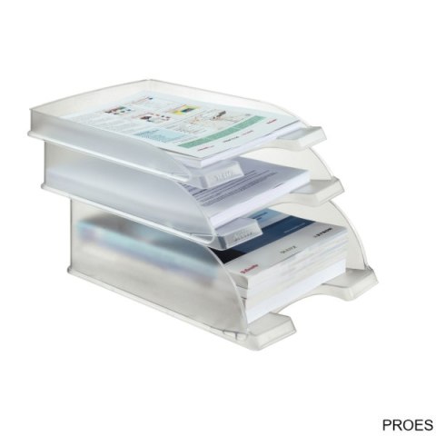 Półka na dokumenty Leitz Plus, przezroczysty, mleczny 52272003 Półka na dokumenty Leitz Plus, przezroczysty, mleczny 52272003