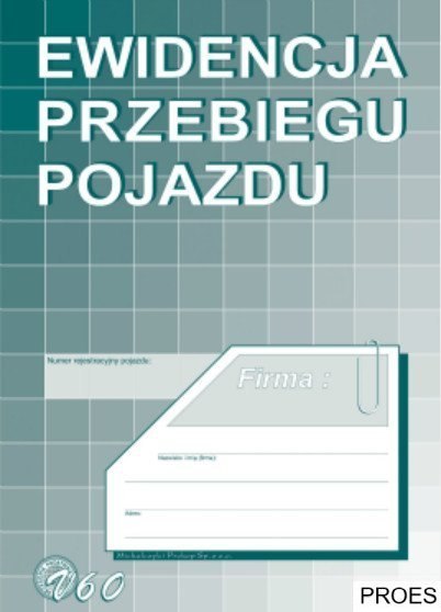 V-60 Ewidencja przebiegu pojazdu MICHALCZYK&PROKOP