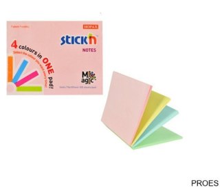 Bloczek STICKN MAGIC PAD 76x101mm pastele mix kolorów 21575