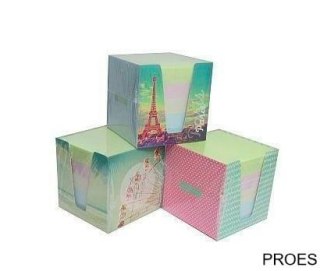 Bloczek kostka kolor 9x9x9 w kubiku INTERDRUK