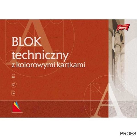 Blok techniczny kolor A3 10 kartek UNIPAP Blok techniczny kolor A3 10 kartek UNIPAP