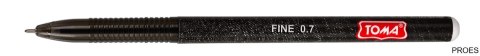 Długopis JEANS Medium końcówka fine 0,8mm, czarny TO-049 Toma Długopis JEANS Medium końcówka fine 0,8mm, czarny TO-049 Toma