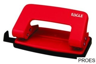 Dziurkacz 709R EAGLE czerwony, dziurkuje do 8 kartek, 110-1029