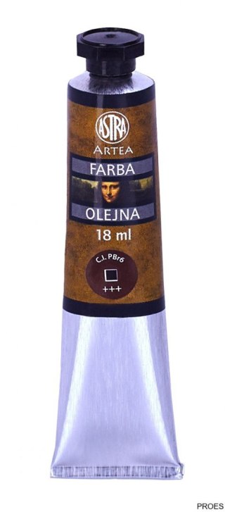 Farba olejna Astra tuba 18ml - brunat ciemny, 83410950