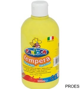 Farba tempera 500 ml, żółta cytrynowa CARIOCA 170-2367