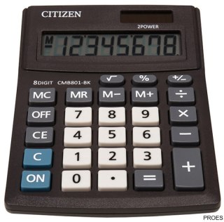 Kalkulator biurowy CITIZEN CMB801-BK Business Line, 8-cyfrowy, 137x102mm, czarny