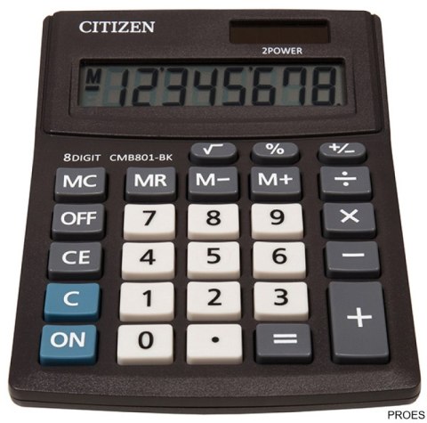 Kalkulator biurowy CITIZEN CMB801-BK Business Line, 8-cyfrowy, 137x102mm, czarny