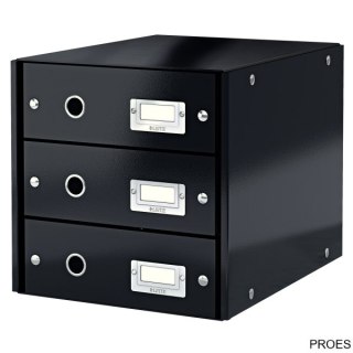 Pojemnik z 3 szufladami LEITZ C&S czarny 60480095