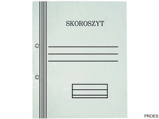 Skoroszyt oczkowy biały A4 pełny 300g KIEL-TECH jednostronnie bielony