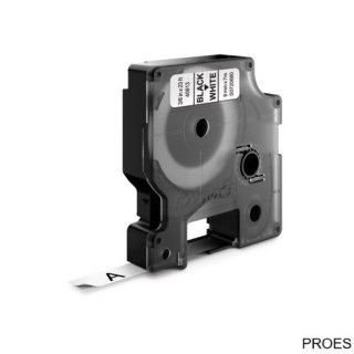 Taśma DYMO D1 - 9 mm x 7 m, czarny / biały S0720680 do drukarek etykiet