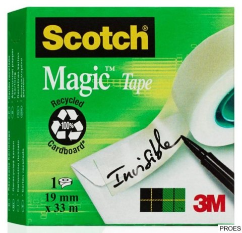 Taśma biurowa SCOTCH_ Magic_(C18-4M), matowa, 19mm, 33m, 4szt., podajnik C-18 GRATIS (X) Taśma biurowa SCOTCH_ Magic_(C18-4M), matowa, 19mm, 33m, 4szt., podajnik C-18 GRATIS (X)