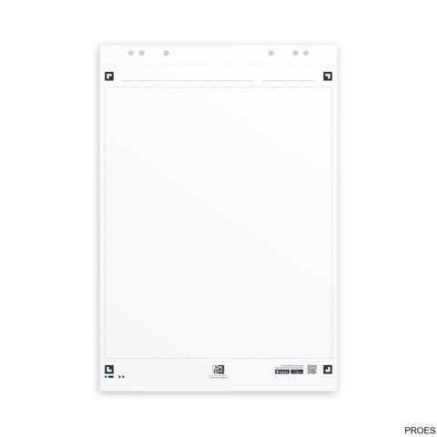 Blok do flipcharta OXFORD smart chart 650x980 20k 90g gładki 400096277