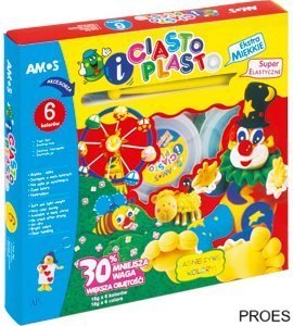 CIASTO-PLASTO IC6PT, 6 kolorów, 18 g170-1023