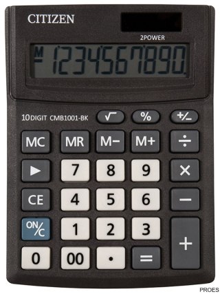 Kalkulator biurowy CITIZEN CMB1001-BK Business Line, 10-cyfrowy, 137x102mm, czarny