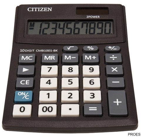 Kalkulator biurowy CITIZEN CMB1001-BK Business Line, 10-cyfrowy, 137x102mm, czarny Kalkulator biurowy CITIZEN CMB1001-BK Business Line, 10-cyfrowy, 137x102mm, czarny