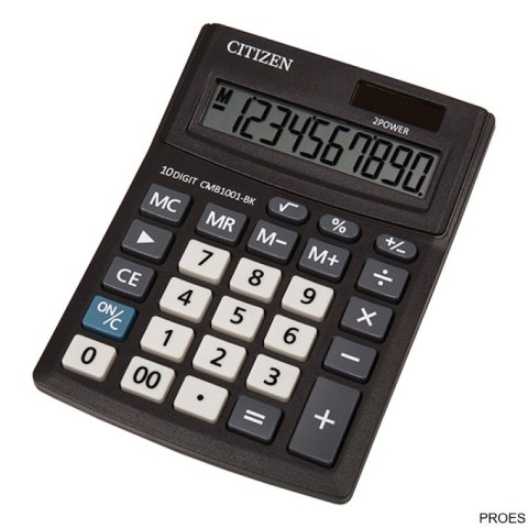 Kalkulator biurowy CITIZEN CMB1001-BK Business Line, 10-cyfrowy, 137x102mm, czarny Kalkulator biurowy CITIZEN CMB1001-BK Business Line, 10-cyfrowy, 137x102mm, czarny