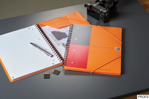 Kołonotatnik A4 80 kartek, linia / tagi, INTERNATIONAL MEETINGBOOK, OXFORD, 100104296
