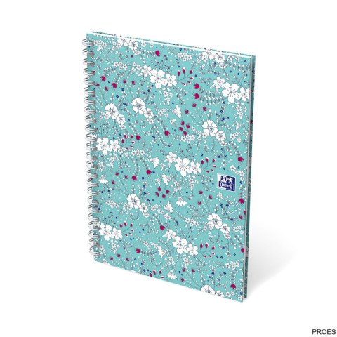 Kołonotatnik A5 60 kartek, kratka / tagi, FLORAL, OXFORD, 400094951 Kołonotatnik A5 60 kartek, kratka / tagi, FLORAL, OXFORD, 400094951