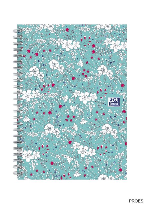 Kołonotatnik A5 60 kartek, kratka / tagi, FLORAL, OXFORD, 400094951 Kołonotatnik A5 60 kartek, kratka / tagi, FLORAL, OXFORD, 400094951