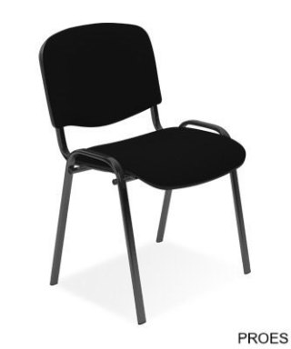Krzesło konferencyjne ISO black C-11/EF019 czarny NOWYSTYL
