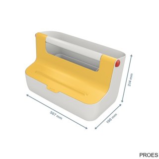 Pojemnik z uchwytem Leitz Cosy, żółty 61250019