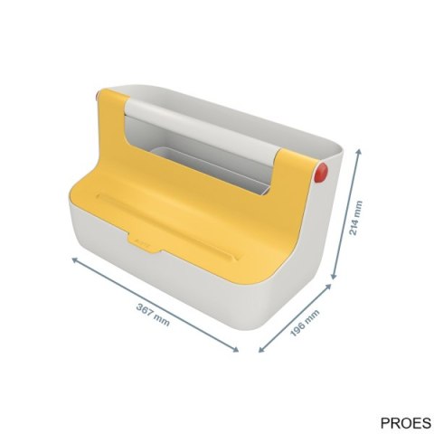 Pojemnik z uchwytem Leitz Cosy, żółty 61250019