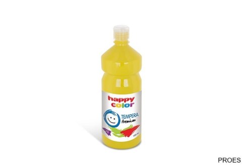 Farba tempera Premium 1000ml, żółty, Happy Color HA 3310 1000-1