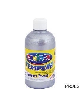 Farba tempera 500 ml, srebrna CARIOCA 170-2216