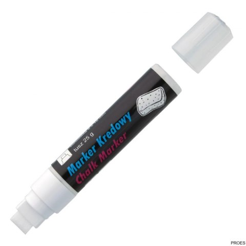 Marker kredowy, końcówka ścięta 15mm, 25g tuszu biały TO-290 TOMA Marker kredowy, końcówka ścięta 15mm, 25g tuszu biały TO-290 TOMA