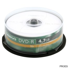 Płyta OMEGA DVD-R 4,7GB 16X SLIM CAKE (10) OMD16S- (X)