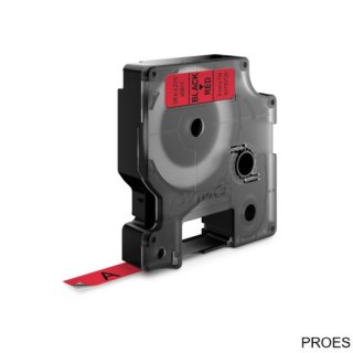 Taśma DYMO D1 - 9 mm x 7 m, czarny / czerwony S0720720 do drukarek etykiet