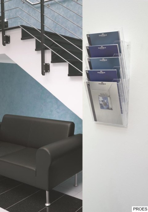 Pojemnik na ulotki XL 5 pojemników przezr. A4 858619 COMBIBOXX DURABLE Pojemnik na ulotki XL 5 pojemników przezr. A4 858619 COMBIBOXX DURABLE