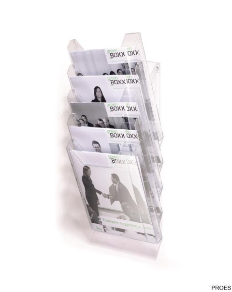 Pojemnik na ulotki XL 5 pojemników przezr. A4 858619 COMBIBOXX DURABLE Pojemnik na ulotki XL 5 pojemników przezr. A4 858619 COMBIBOXX DURABLE