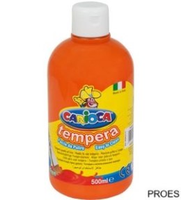 Farba tempera 500 ml, pomarańczowa CARIOCA 40427/11